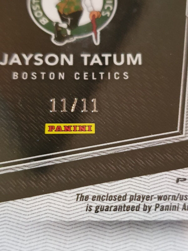 2023 Panini The National Jayson Tatum HYPER SILVER 11/11 Game Worn Jersey - Rare