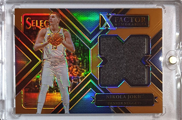2017 Select Nikola Jokic #PATCH COPPER /49 Game Worn Jersey  - Ready to Grade