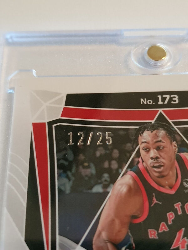2023 Panini Obsidian Scottie Barnes #173 ELECTRIC ETCH GREEN /25 Hol0 - Rare