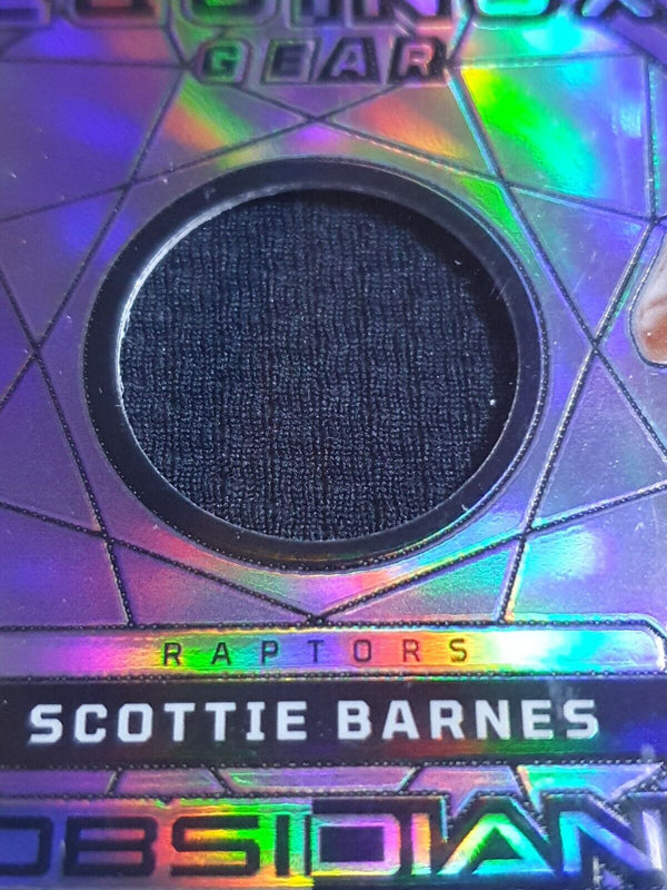 2023 Obsidian Scottie Barnes #PATCH PURPLE FLOOD /49 Game Worn Jersey - Rare