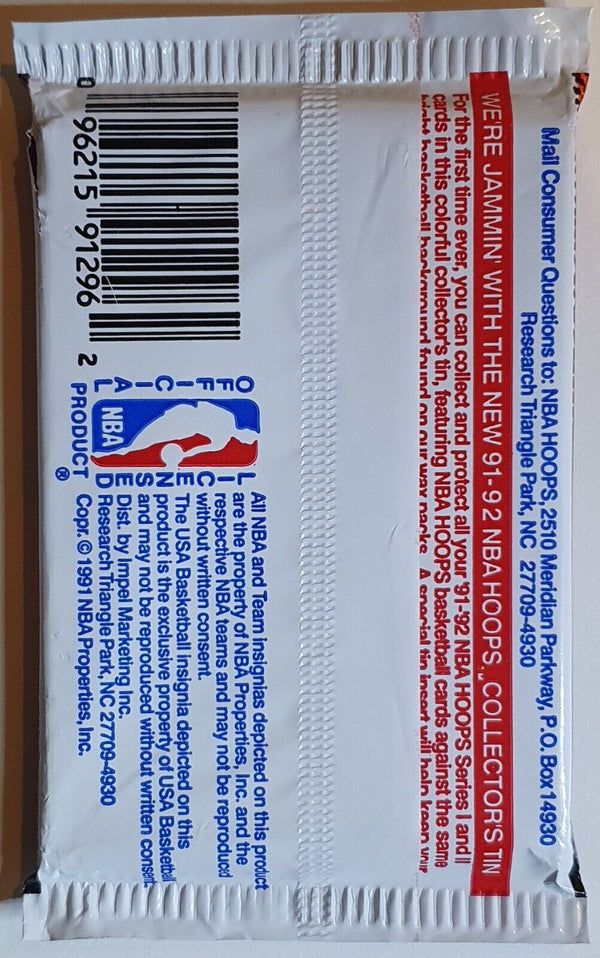 1991-92 NBA Hoops Series 2 Sealed Pack - Factory Sealed Packs