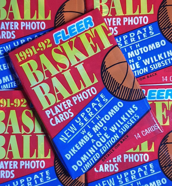 1991-92 Fleer Basketball Sealed Pack Update Series 2 - Factory Sealed Packs