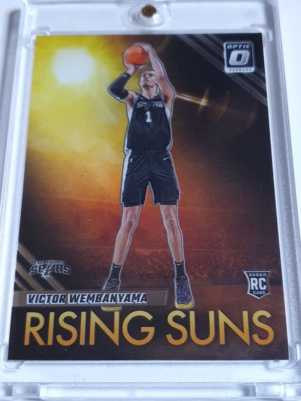 2023 Donruss Optic Victor Wembanyama Rookie #11 Rising Suns RC - Ready to Grade