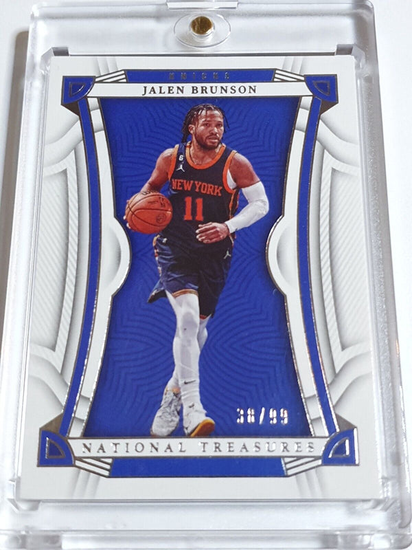 2022 Panini National Treasures Jalen Brunson #95 SILVER /99 Foil Edition - Rare