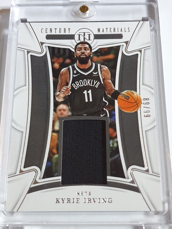 2022 National Treasures Kyrie Irving #PATCH /99 Large Game Worn Jersey - Rare