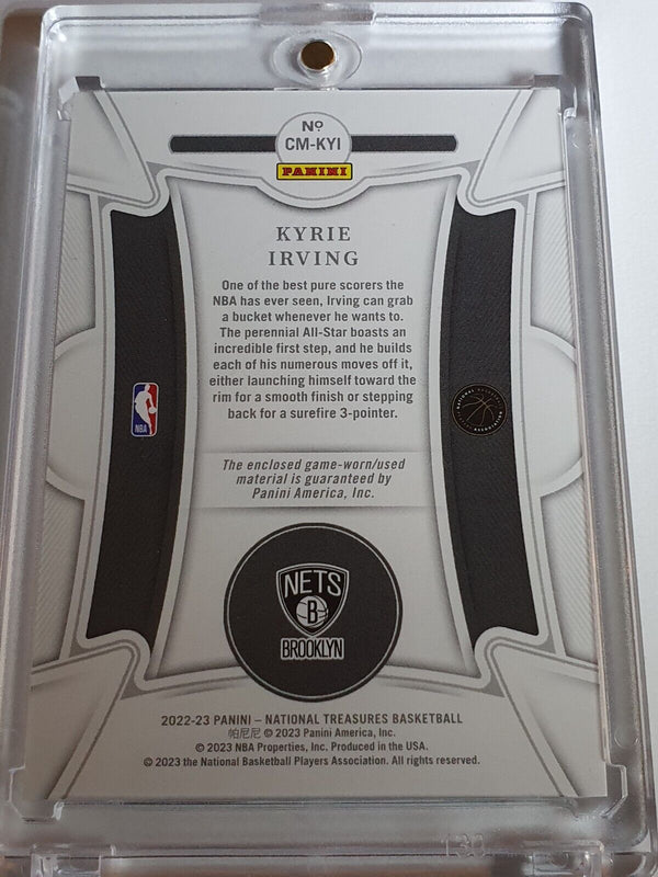 2022 National Treasures Kyrie Irving #PATCH /99 Large Game Worn Jersey - Rare