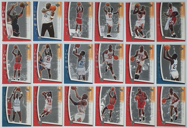 Lot of 18 x 2001 Upper Deck Michael Jordan MJ's Back - Good Condition
