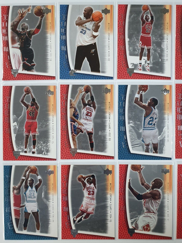 Lot of 18 x 2001 Upper Deck Michael Jordan MJ's Back - Good Condition