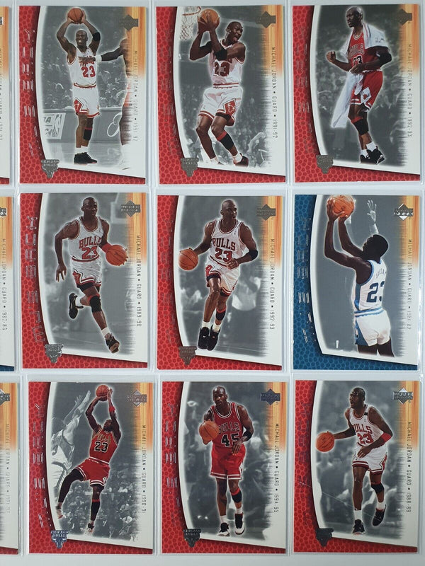 Lot of 18 x 2001 Upper Deck Michael Jordan MJ's Back - Good Condition