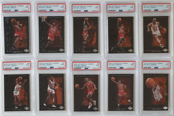 2000 UD Century Legends Michael Jordan The Best (Set of 10) - PSA 9 (All)