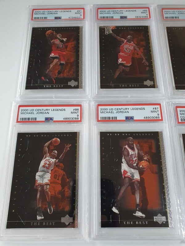 2000 UD Century Legends Michael Jordan The Best (Set of 10) - PSA 9 (All)