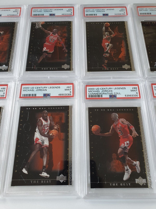 2000 UD Century Legends Michael Jordan The Best (Set of 10) - PSA 9 (All)