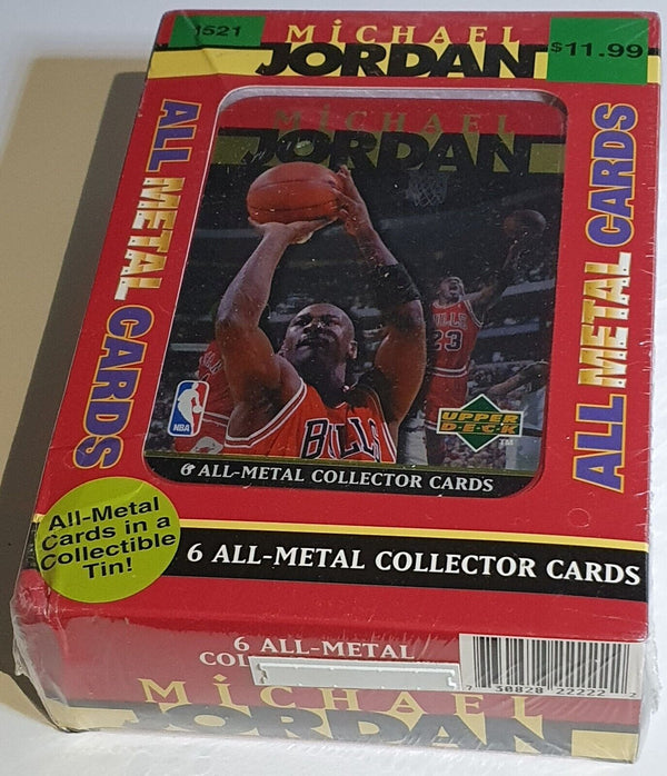 1996 Upper Deck Michael Jordan ALL-METAL Card Set (6 Cards) - Factory Sealed