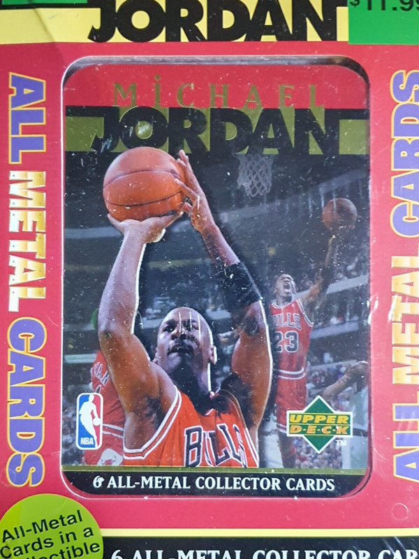 1996 Upper Deck Michael Jordan ALL-METAL Card Set (6 Cards) - Factory Sealed