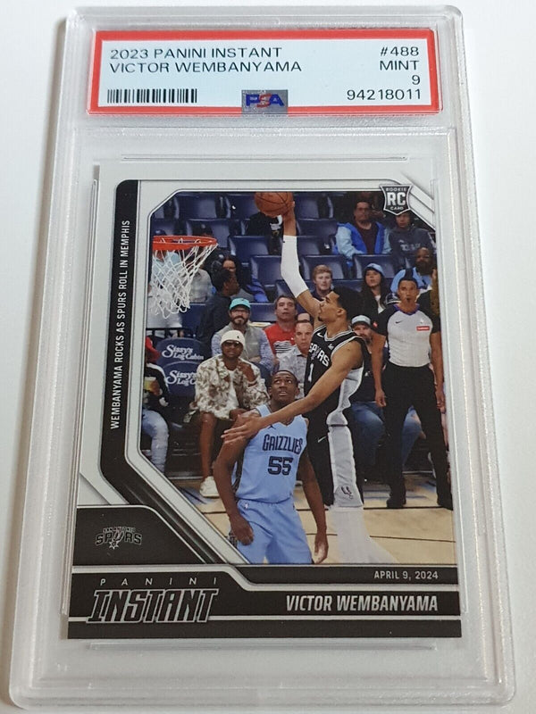 2023 Panini Instant Victor Wembanyama #488 Rookie /4444 RC - PSA 9 (Low POP)