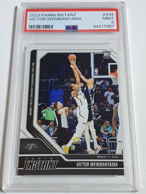 2023 Panini Instant Victor Wembanyama Rookie #434 /1578 RC - PSA 9 (Low POP)
