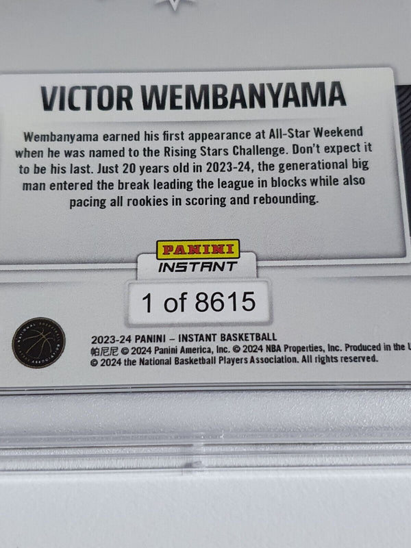 2023 Panini Instant Victor Wembanyama Rookie #347 /8615 RC - PSA 9 (Low POP)