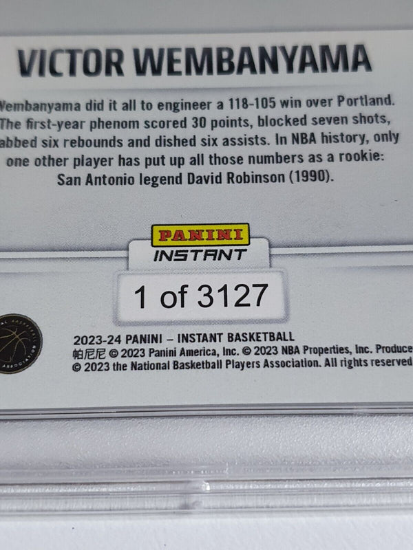 2023 Panini Instant Victor Wembanyama Rookie #210 /3127 RC - PSA 9 (Low POP)