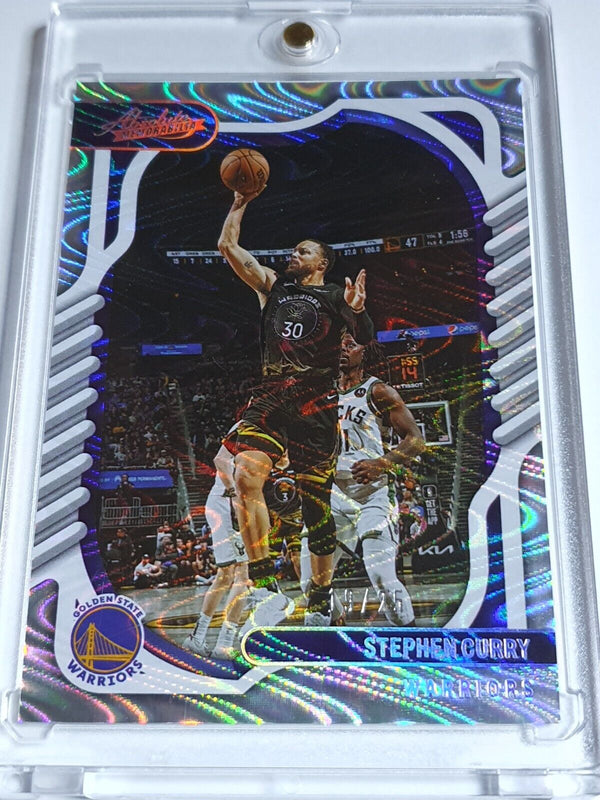 2022 Chronicles Stephen Curry #120 SWIRL /25 Holo Absolute Memorabilia - Rare