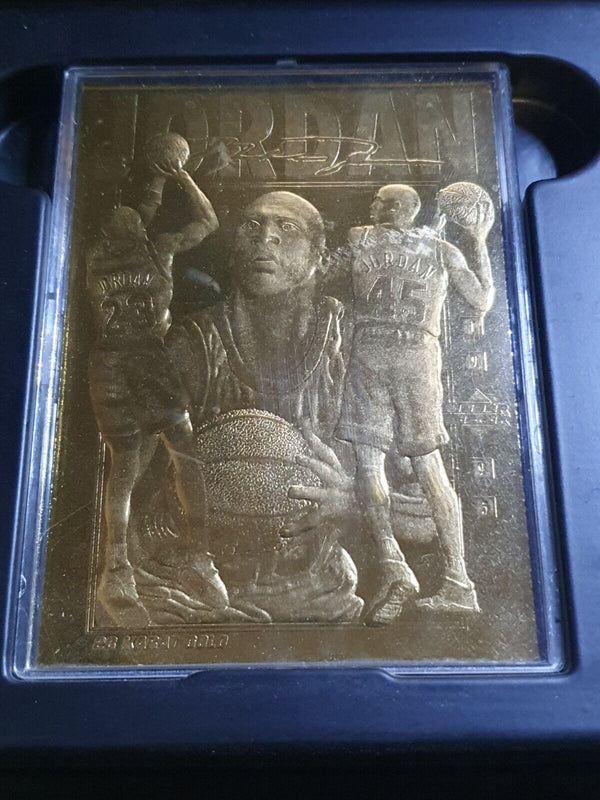 1995 Upper Deck Michael Jordan 23K GOLD CARD Original Packaging - Rare