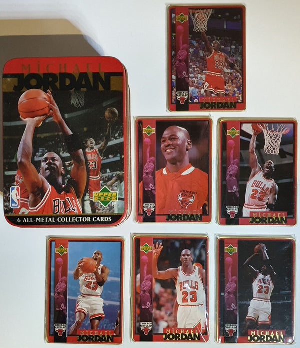 1996 Upper Deck Michael Jordan ALL METAL (6 Cards Set) - Opened Good Condition