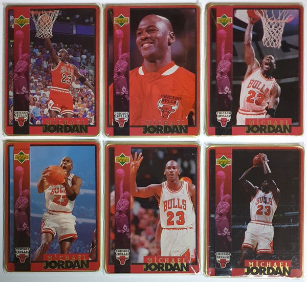 1996 Upper Deck Michael Jordan ALL METAL (6 Cards Set) - Opened Good Condition