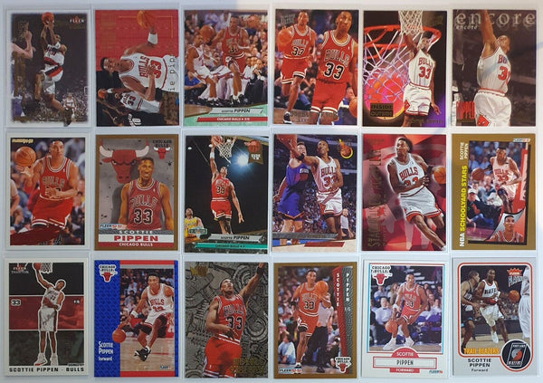 Lot of 18 x Fleer & Ultra Scottie Pippen Collection Cards - Good Condition