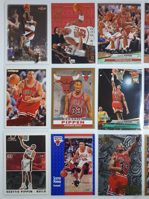Lot of 18 x Fleer & Ultra Scottie Pippen Collection Cards - Good Condition