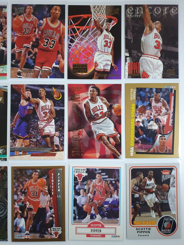 Lot of 18 x Fleer & Ultra Scottie Pippen Collection Cards - Good Condition
