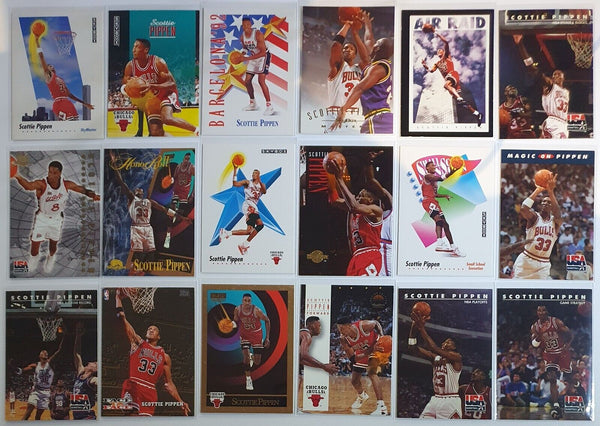 Lot of 18 x Skybox Scottie Pippen Collection Cards - Good Condition