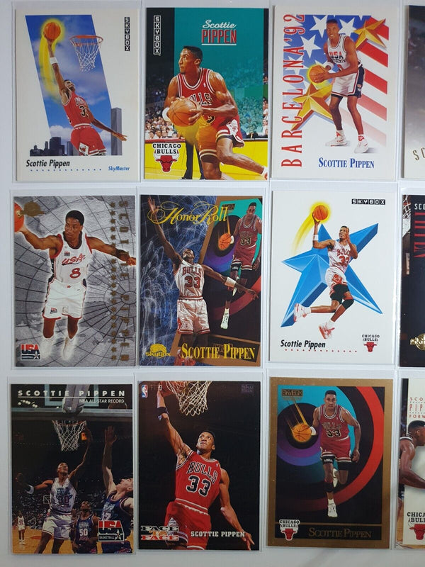 Lot of 18 x Skybox Scottie Pippen Collection Cards - Good Condition