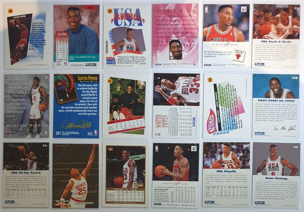 Lot of 18 x Skybox Scottie Pippen Collection Cards - Good Condition