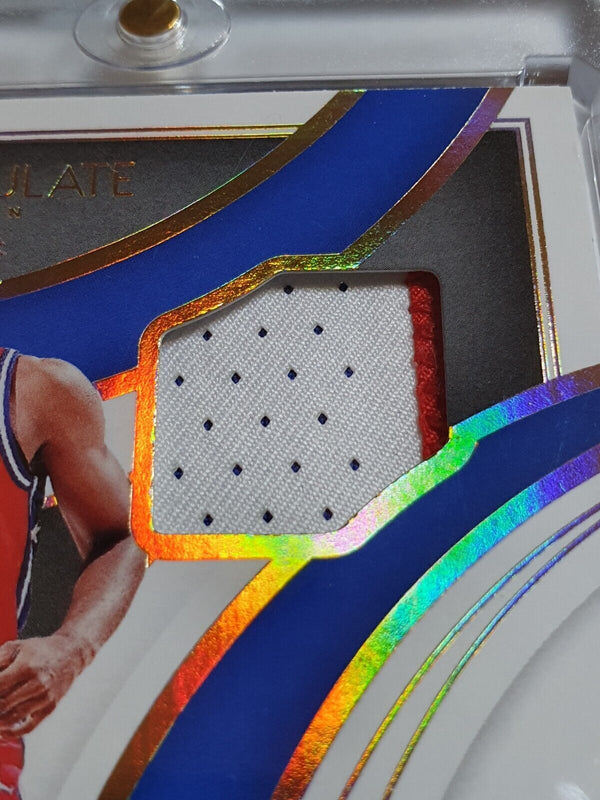 2021 Immaculate Collection Tyrese Maxey #PATCH GOLD /10 Game Worn Jersey - Rare