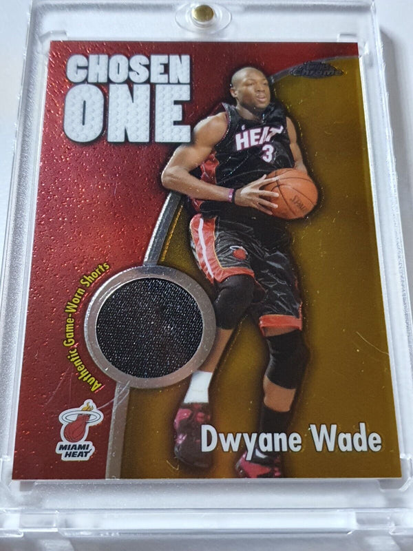 2005 Topps Chrome Dwyane Wade #PATCH /400 Game Worn Jersey - Ready to Grade
