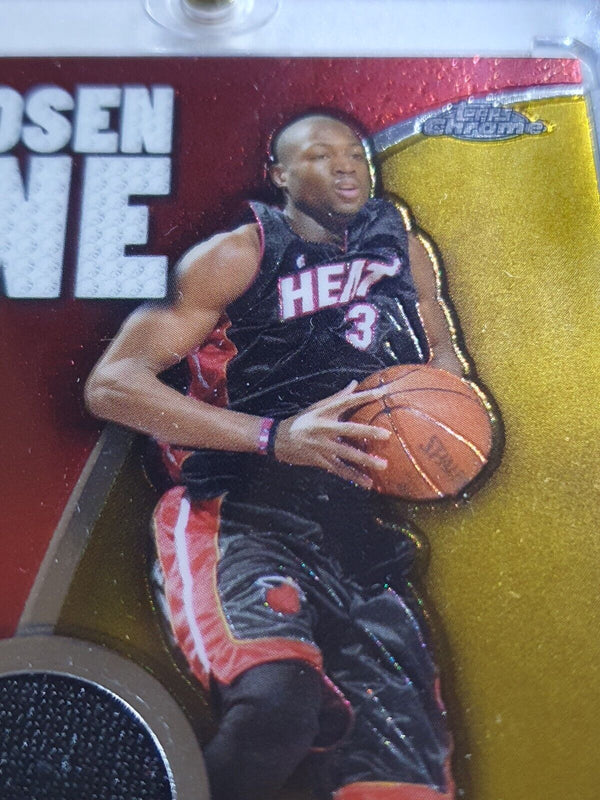 2005 Topps Chrome Dwyane Wade #PATCH /400 Game Worn Jersey - Ready to Grade