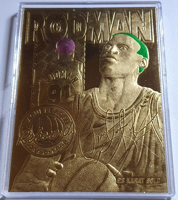 1996 Bleachers Dennis Rodman 23K /10000 GOLD CARD - Ready to Grade
