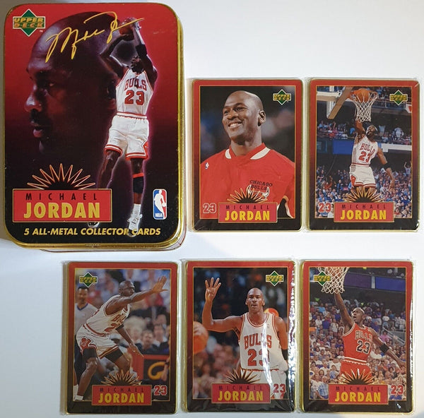 1996 Upper Deck Michael Jordan ALL METAL Card Set (5 Cards) - Cards Sealed