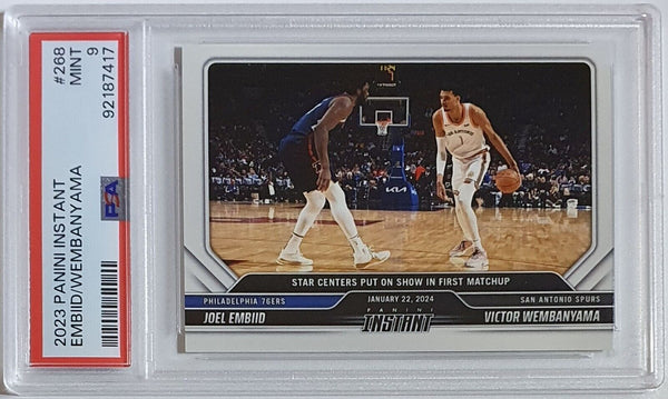 2023 Panini Instant Wembanyama/Embiid Rookie #268 /2944 RC - PSA 9 (Low POP)