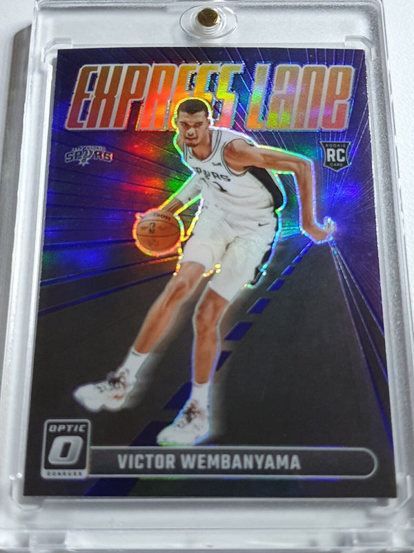 2023 Donruss Optic Victor Wembanyama Rookie #8 PURPLE Holo Express Lane RC Rare