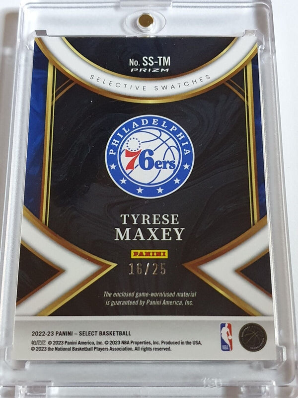 Tyrese Maxey Tie high quality Dye Patch /25