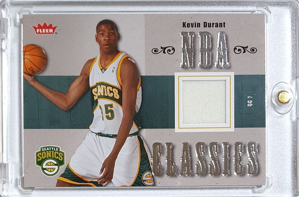 2007 Fleer Kevin Durant Rookie #PATCH NBA Classics RC Jersey - Rare