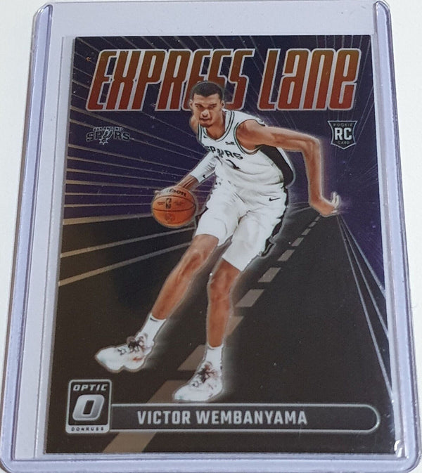 2023 Donruss Optic Victor Wembanyama Rookie #8 Express Lane RC - Ready to Grade