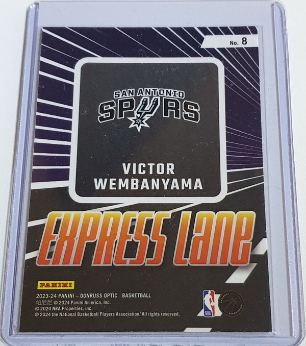 2023 Donruss Optic Victor Wembanyama Rookie #8 Express Lane RC - Ready to Grade