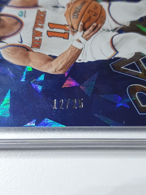 2024 Panini National Jalen Brunson #33 CRACKED ICE /25 Holo - Ready to Grade