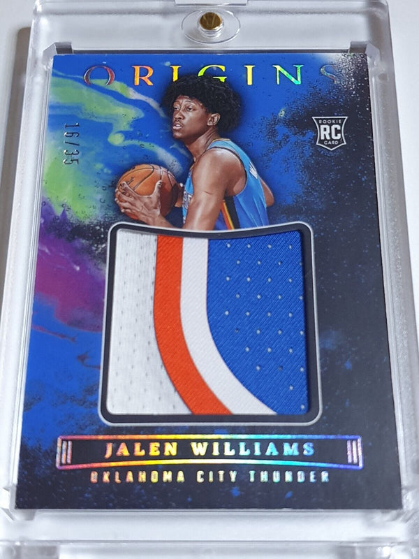 2022 Origins Jalen Williams Rookie #PATCH BLUE /35 PRIME 4 Color Jersey - Rare