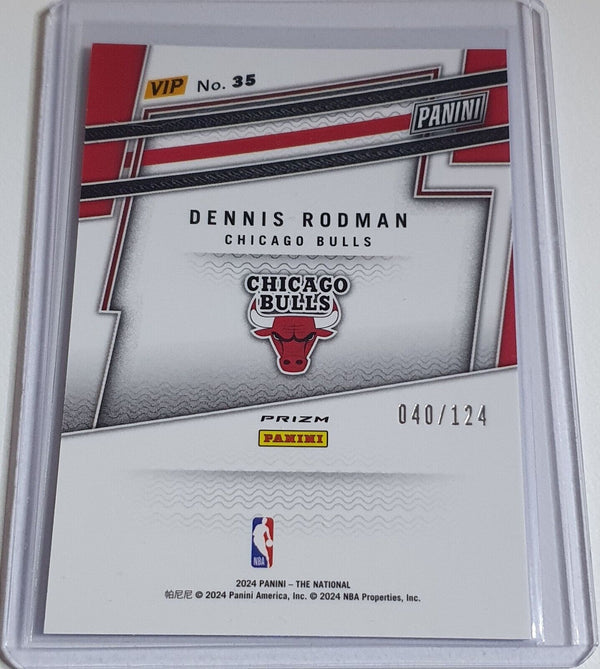 2024 Panini National VIP Dennis Rodman #35 BLUE SPARKLE /75 Holo - Rare