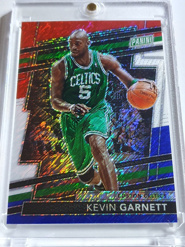 2024 Panini National Kevin Garnett RED WHITE BLUE SHIMMER /25 Holo VIP #27