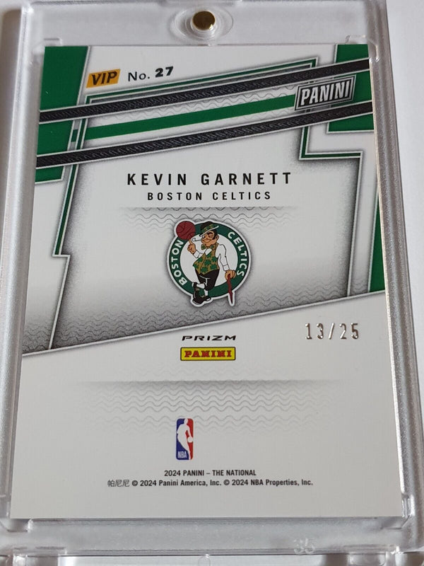 2024 Panini National Kevin Garnett RED WHITE BLUE SHIMMER /25 Holo VIP #27