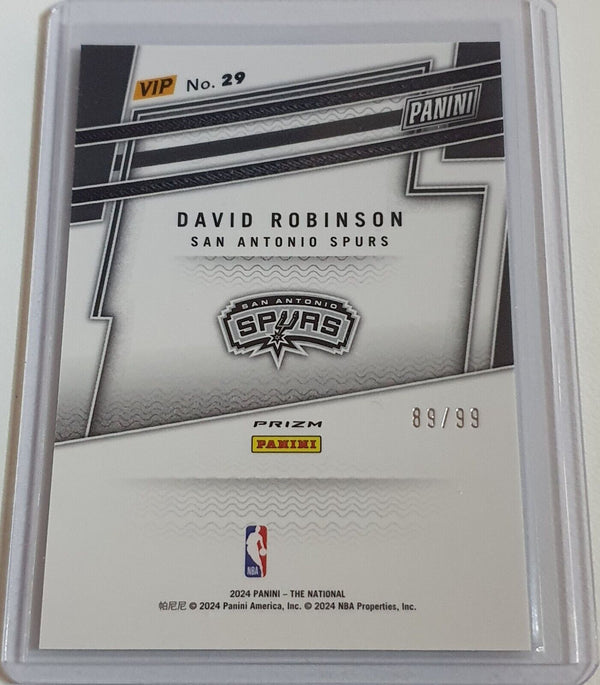 2024 Panini National VIP David Robinson #29 GREEN SPARKLE /99 Holo - Rare
