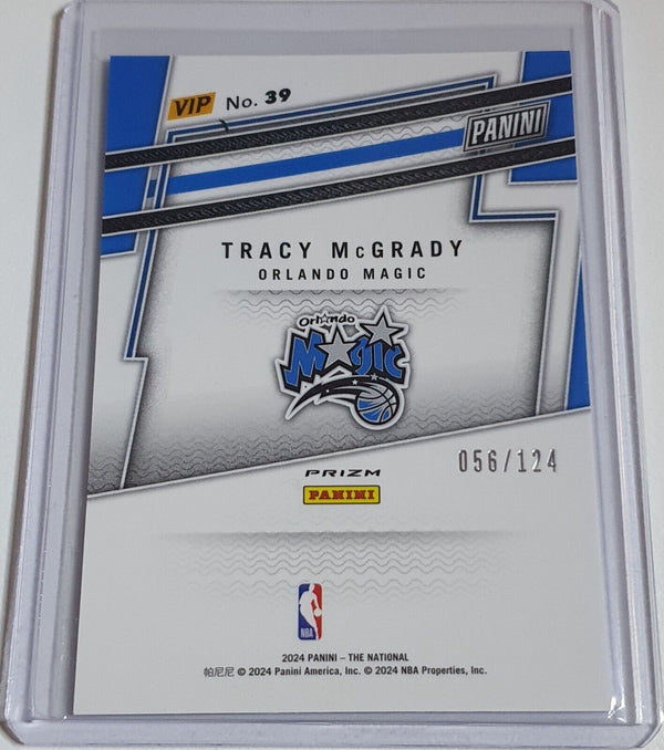 2024 Panini National VIP Tracy McGrady #39 BLUE SPARKLE /124 Holo - Rare